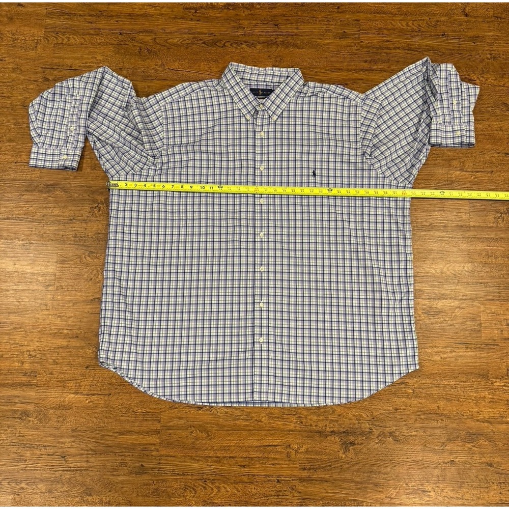 Polo Ralph Lauren Purple Check Performance Long Sleeve Button Down Shirt Men 4XB - Picture 8 of 9